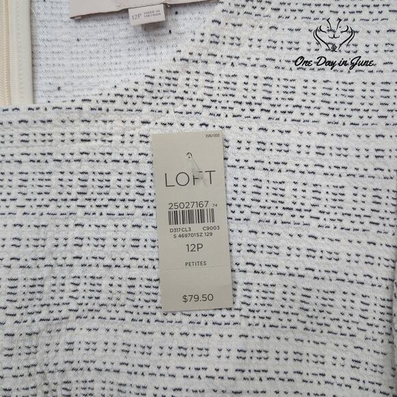 Loft Petite Cap Sleeve Mini Dress Size 12P - Picture 4 of 7